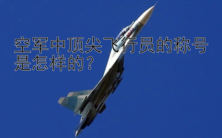 空军中顶尖飞行员的称号是怎样的？