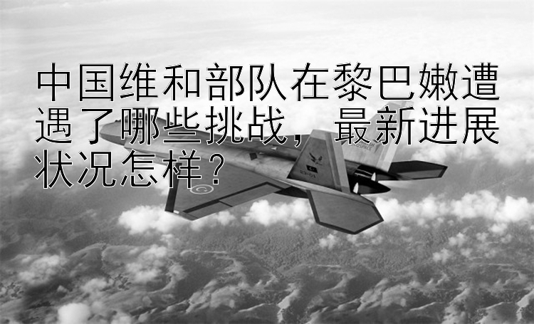 中国维和部队在黎巴嫩遭遇了哪些挑战，最新进展状况怎样？