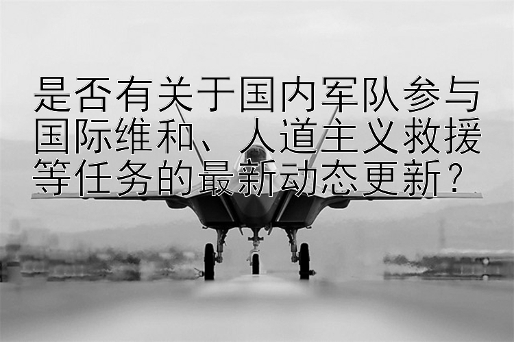 是否有关于国内军队参与国际维和、人道主义救援等任务的最新动态更新？