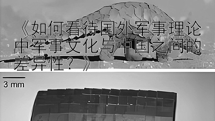 《如何看待国外军事理论中军事文化与中国之间的差异性？》